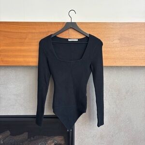 NWOT Abercrombie & Fitch Ribbed Long Sleeve Bodysuit, Size XS